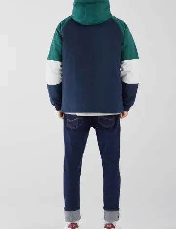 Geaca Bershka, bleumarin Albastru