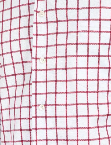 Camasa Zara, alb/rosu Alb