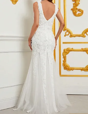 Rochie lunga Faeriesty, alb Alb