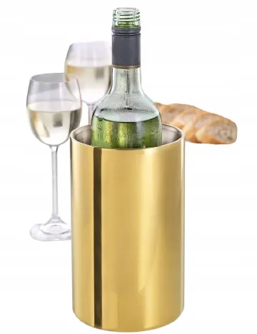 Frapiera pentru vin cu perete dublu Zd Trading, auriu Galben