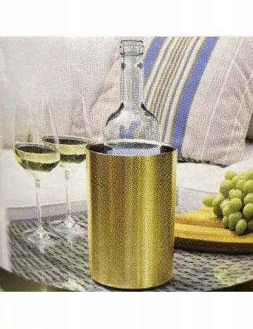 Frapiera pentru vin cu perete dublu Zd Trading, auriu Galben