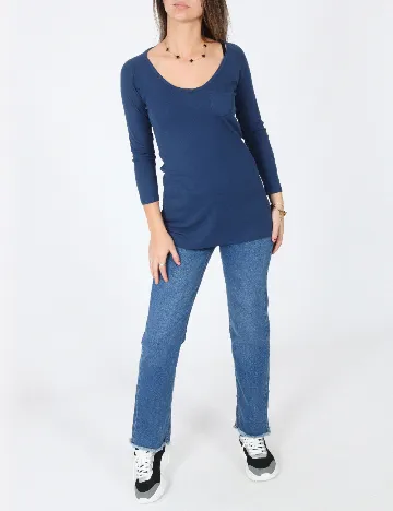 Bluza Zara, albastru Albastru