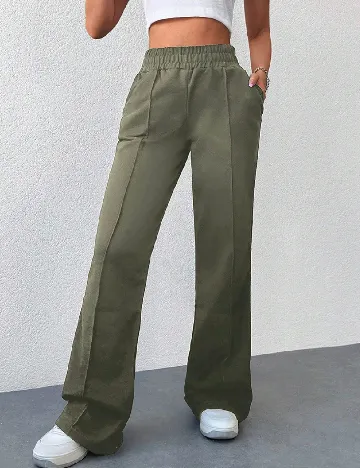 Pantaloni SHEIN, verde Verde