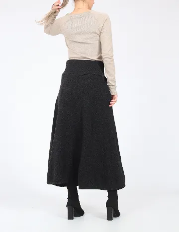 Fusta Zara, gri inchis Gri