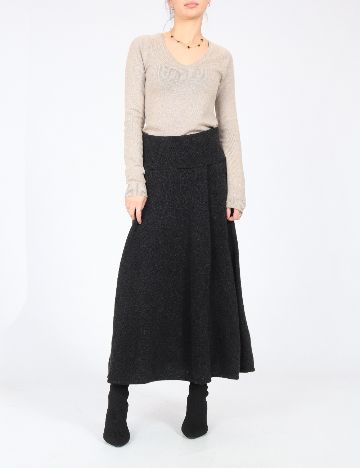 Fusta Zara, gri inchis