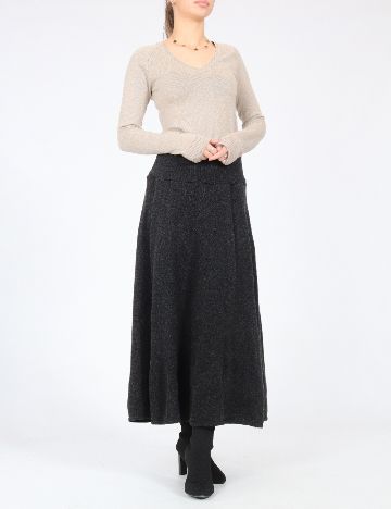 Fusta Zara, gri inchis