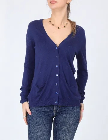 Cardigan Zara, albastru Albastru