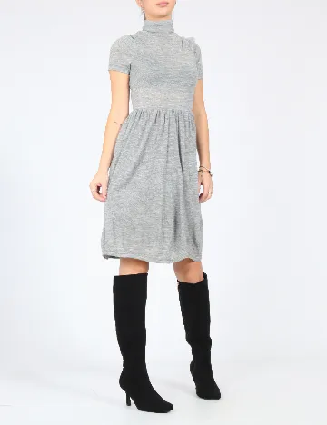 Rochie scurta Zara, gri Gri