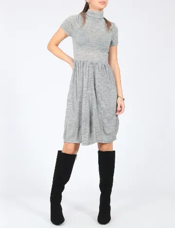 Rochie scurta Zara, gri Gri