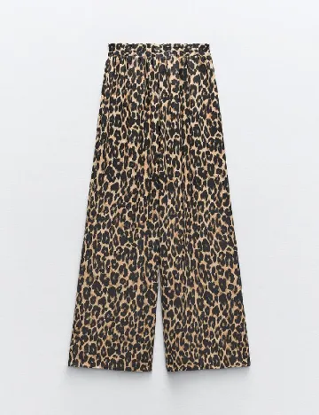 Pantaloni Zra, animal print Animal print