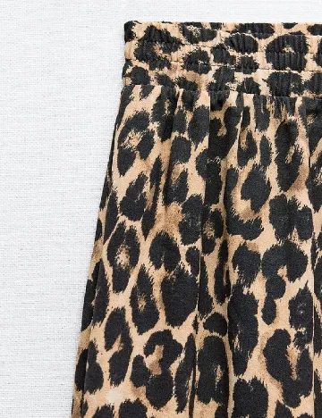 Pantaloni Zra, animal print Animal print