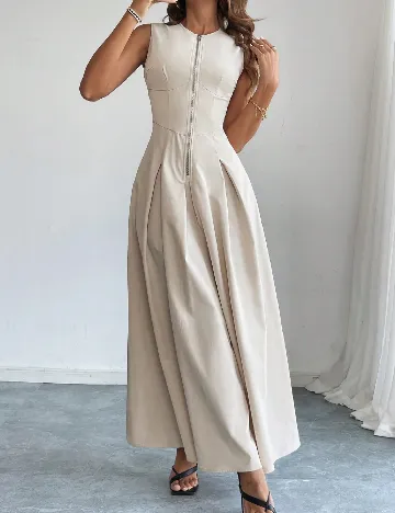 Rochie lunga SHEIN, bej Crem