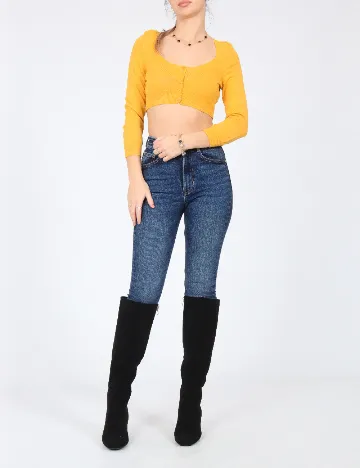 Cardigan Zara, galben Galben