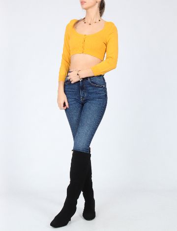 Cardigan Zara, galben