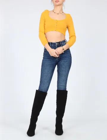 Cardigan Zara, galben Galben