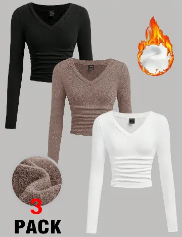 Set bluze 3 bucati SHEIN, mix culori Mix culori