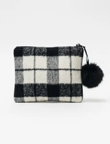 Portfard Zara, alb/negru Negru