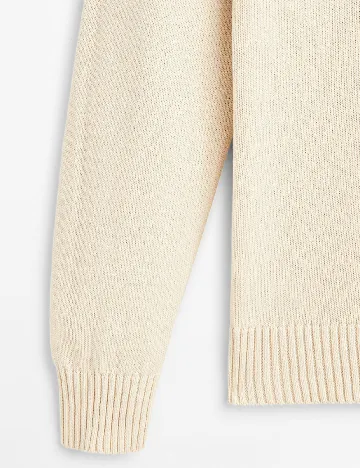 Pulover Massimo Dutti, bej Crem