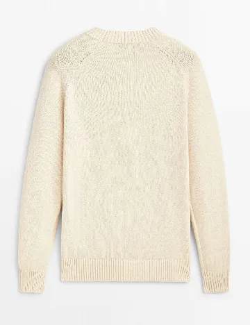 Pulover Massimo Dutti, bej Crem