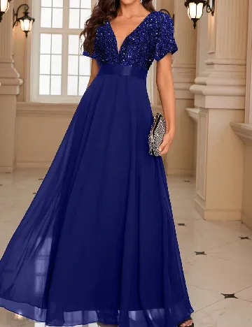 Rochie lunga SHEIN, albastru Albastru