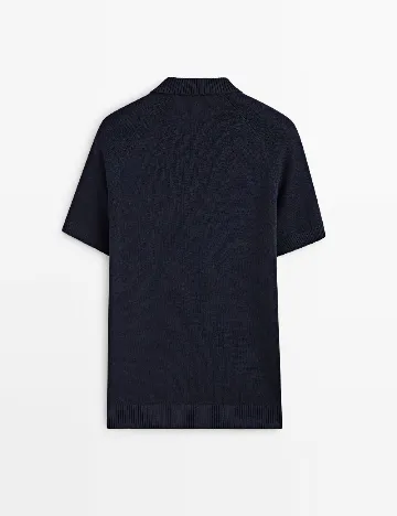 Tricou Massimo Dutti, bleumarin Albastru