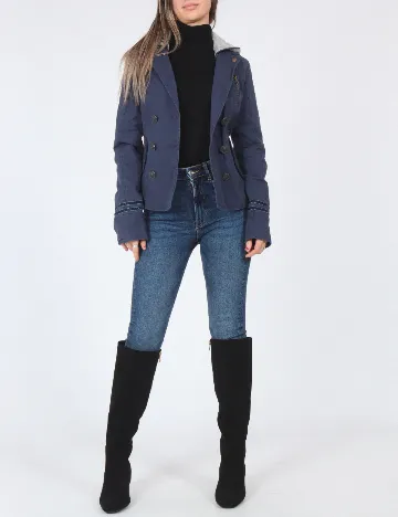 Jacheta Bershka, bleumarin Albastru