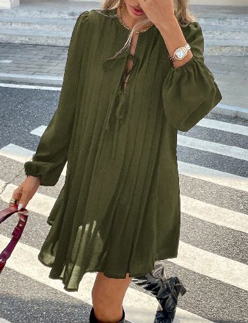 Rochie scurta SHEIN, verde