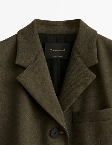 Sacou Massimo Dutti, verde Verde