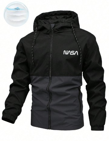 Geaca SHEIN, negru/gri