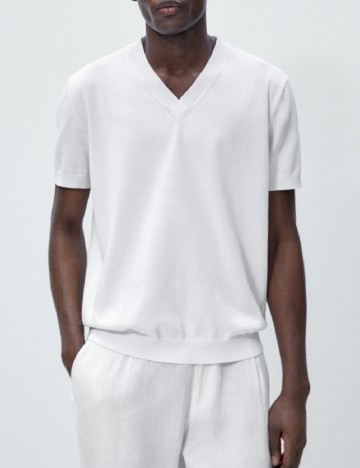 Tricou Massimo Dutti, alb