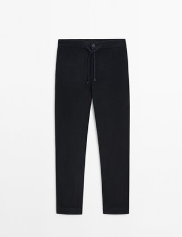 Pantaloni Massimo Dutti, bleumarin