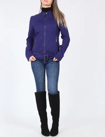 Jacheta Bershka, albastru Albastru