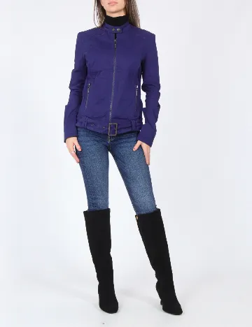 Jacheta Bershka, albastru Albastru