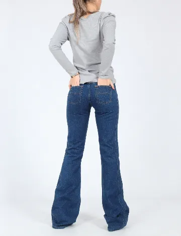 Blugi Bershka, albastru Albastru