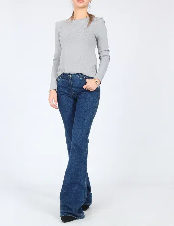 Blugi Bershka, albastru Albastru