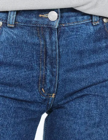 Blugi Bershka, albastru Albastru