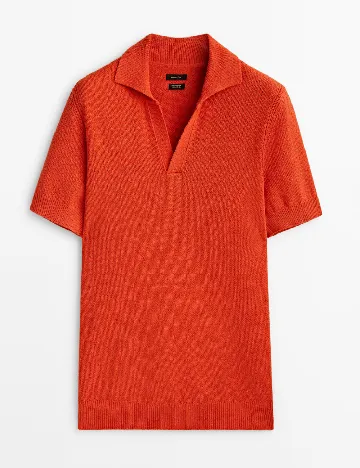 Tricou Massimo Dutti, portocaliu Portocaliu