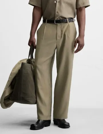 Pantaloni Zra, kaki Verde