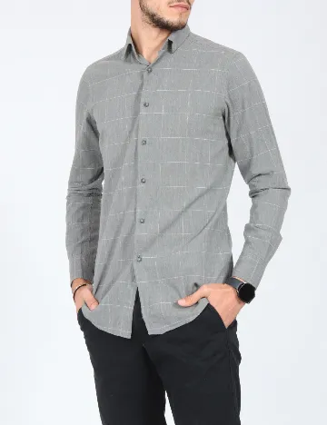 Camasa Massimo Dutti, gri Gri