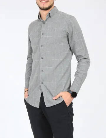 Camasa Massimo Dutti, gri Gri