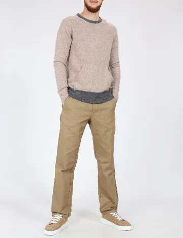 Pantaloni Zara, kaki Maro