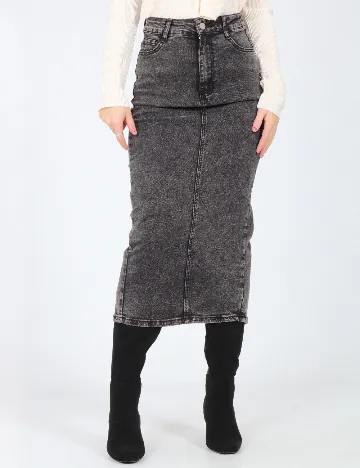 Fusta SHEIN, gri Gri