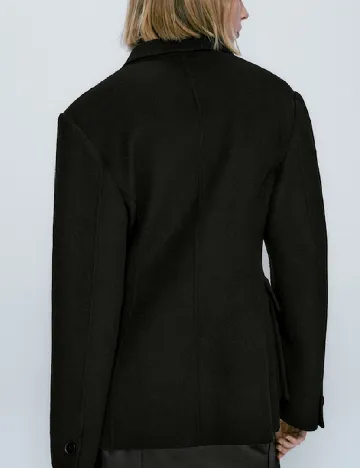 Sacou Massimo Dutti, negru Negru