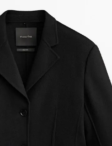 Sacou Massimo Dutti, negru Negru