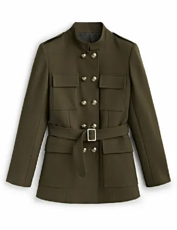Jacheta Massimo Dutti, kaki Verde