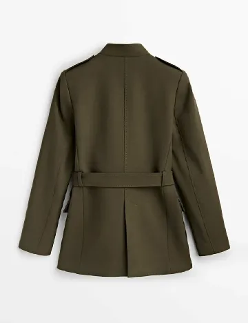 Jacheta Massimo Dutti, kaki Verde