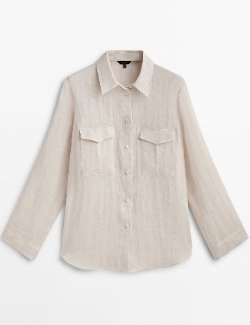 Camasa Massimo Dutti, crem