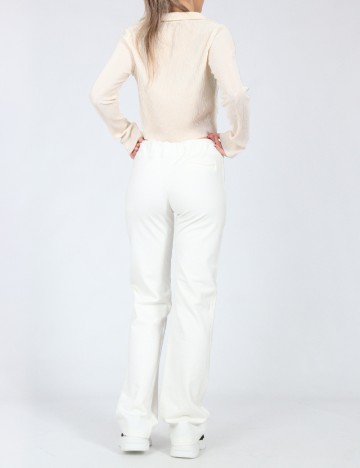 Pantaloni Bershka, alb