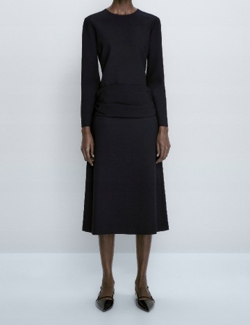 Rochie medie Massimo Dutti, bleumarin