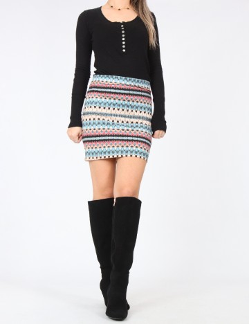 Fusta Bershka, mix culori